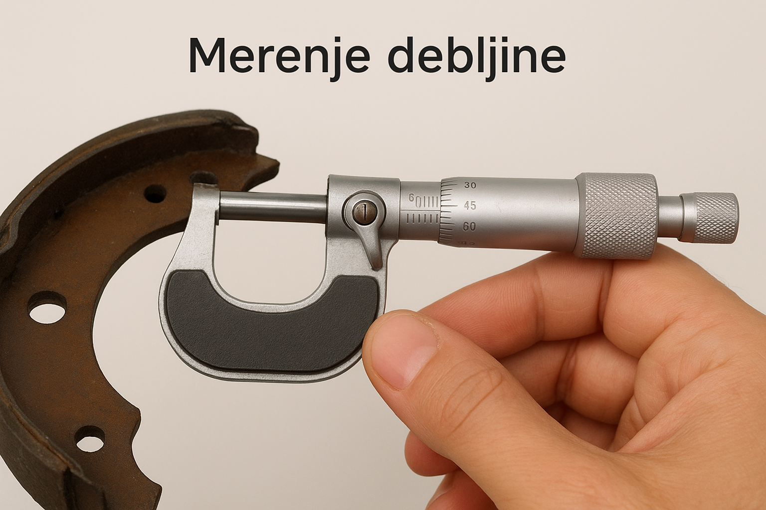 mikrometar na papučama